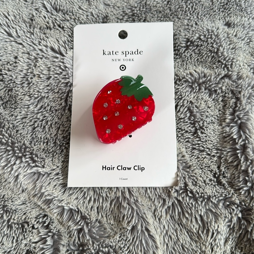 🎯 Kate Spade x Target Red Strawberry Hair Claw Clip